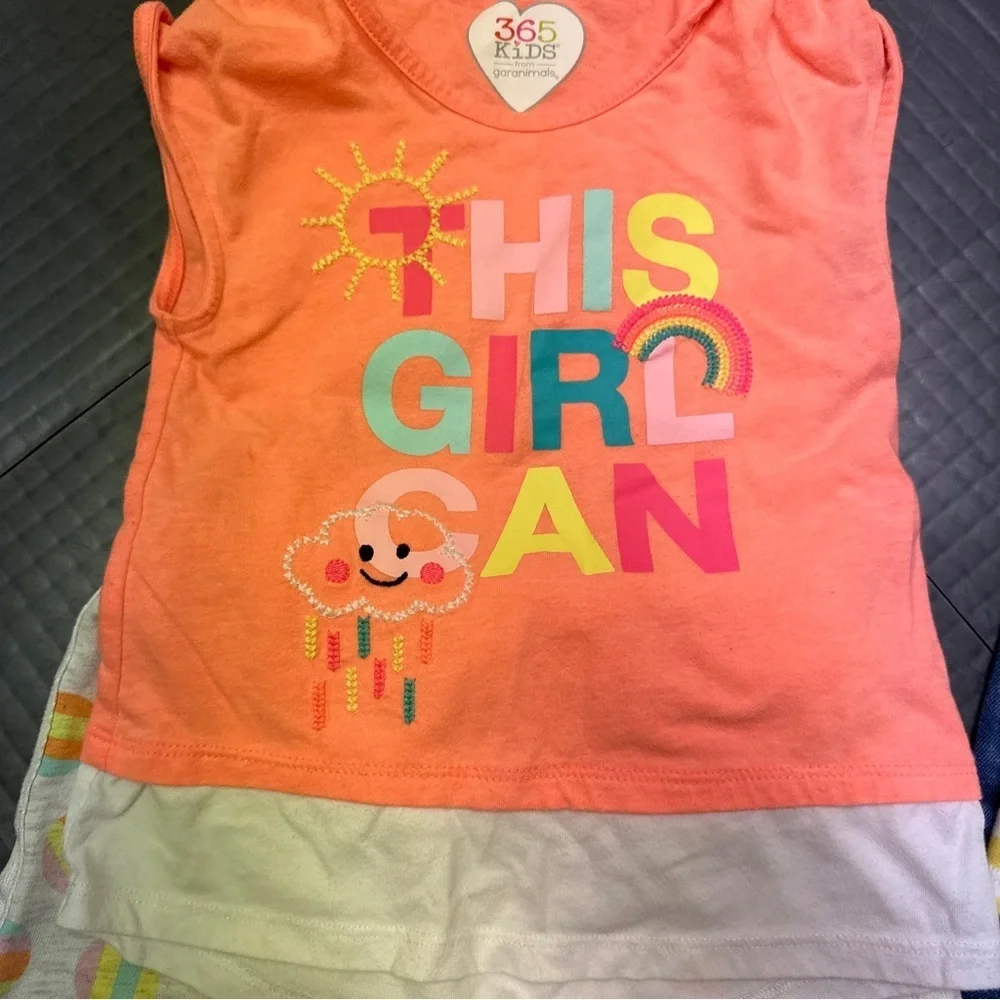 GIRLS SUMMER LOT SIZE 4T OLD NAVY 365 KIDS CAT & JACK